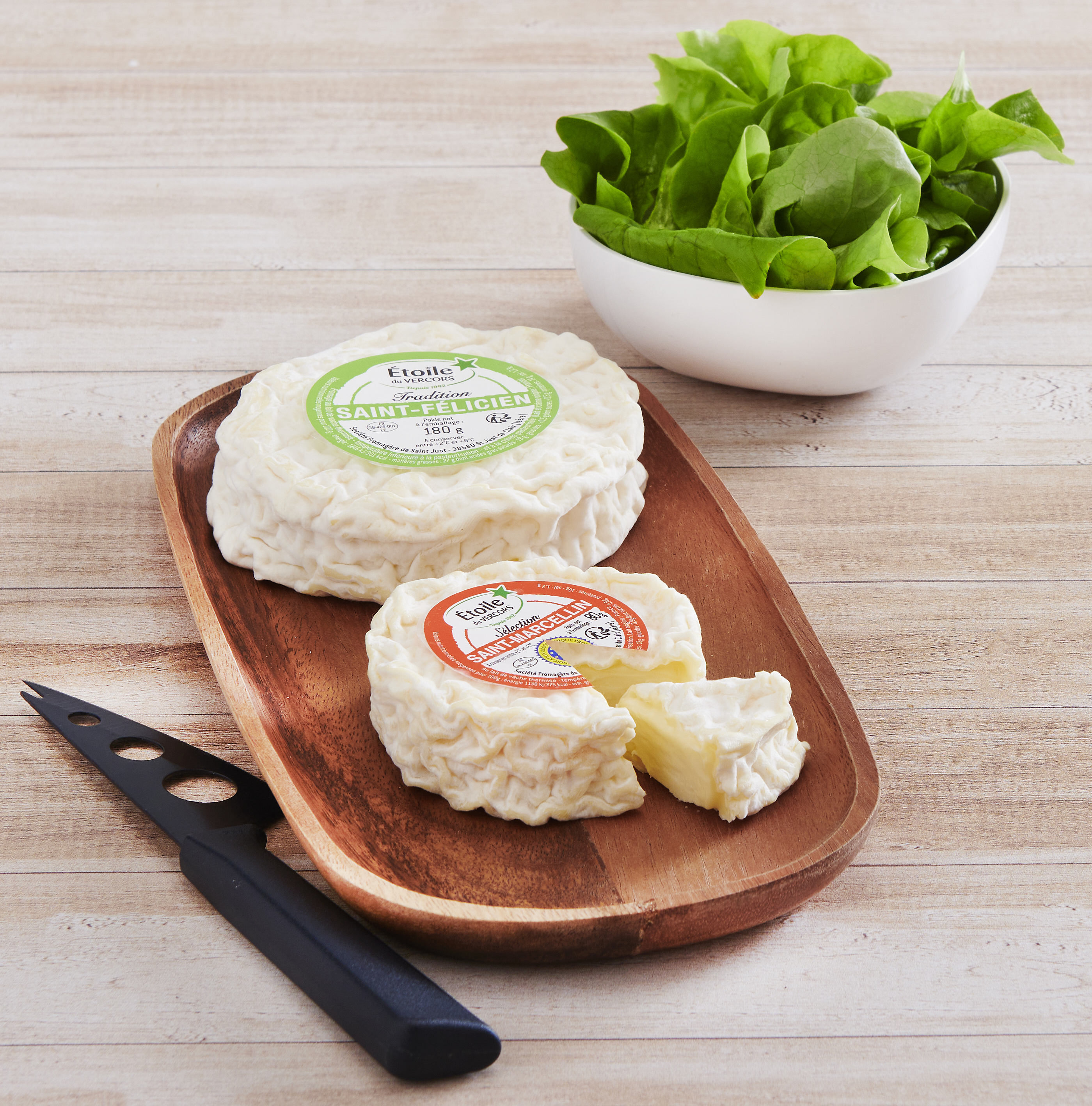 DUO SAINT MARCELLIN IGP 80G / SAINT FÉLICIEN 180G ÉTOILE DU VERCORS