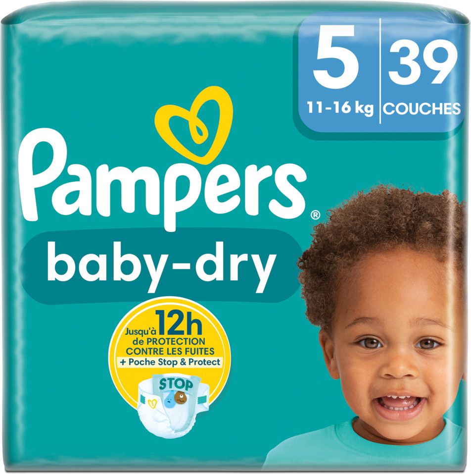 COUCHES PAMPERS BABY DRY