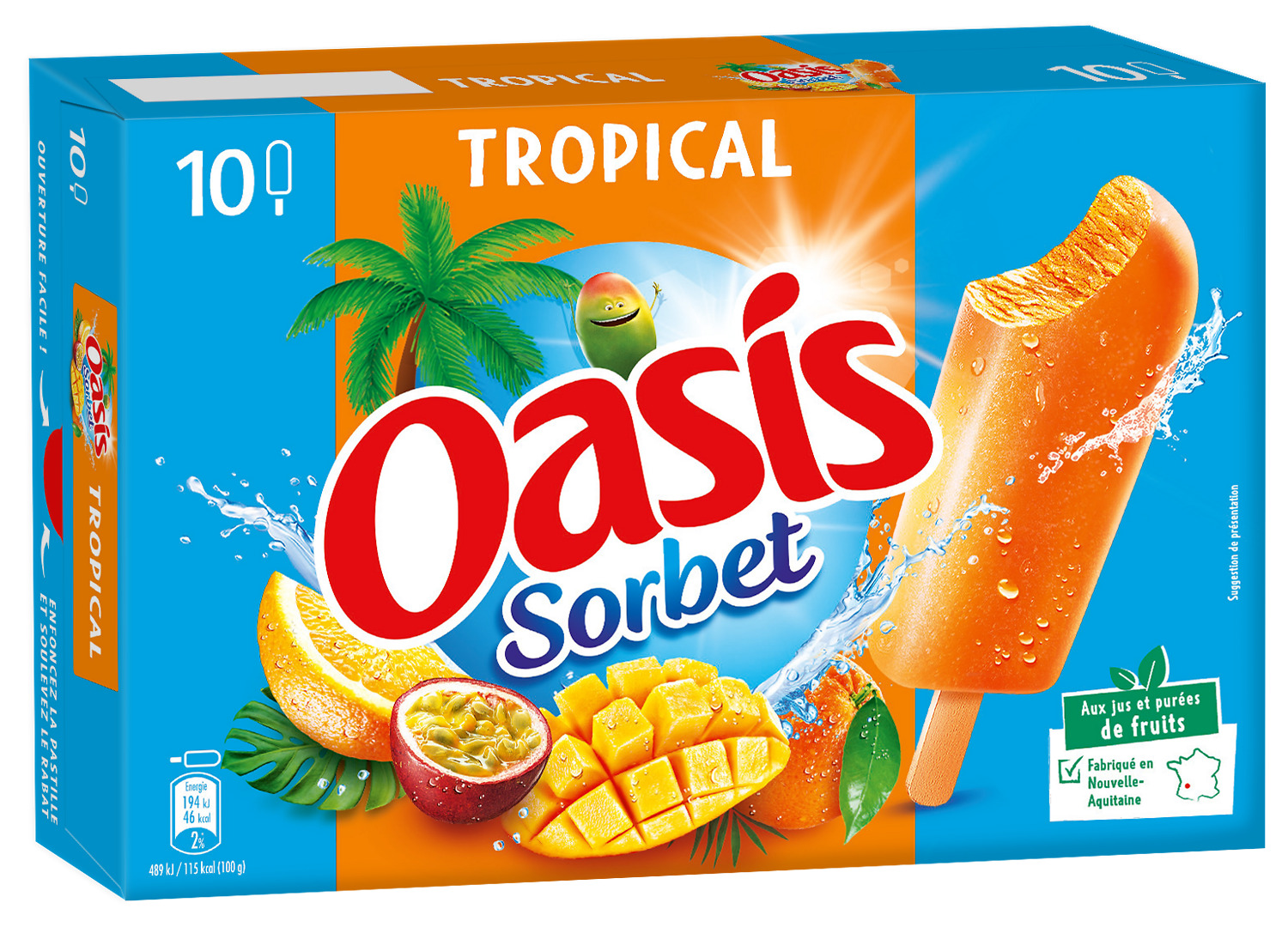 BATONNETS SORBET GLACES OASIS