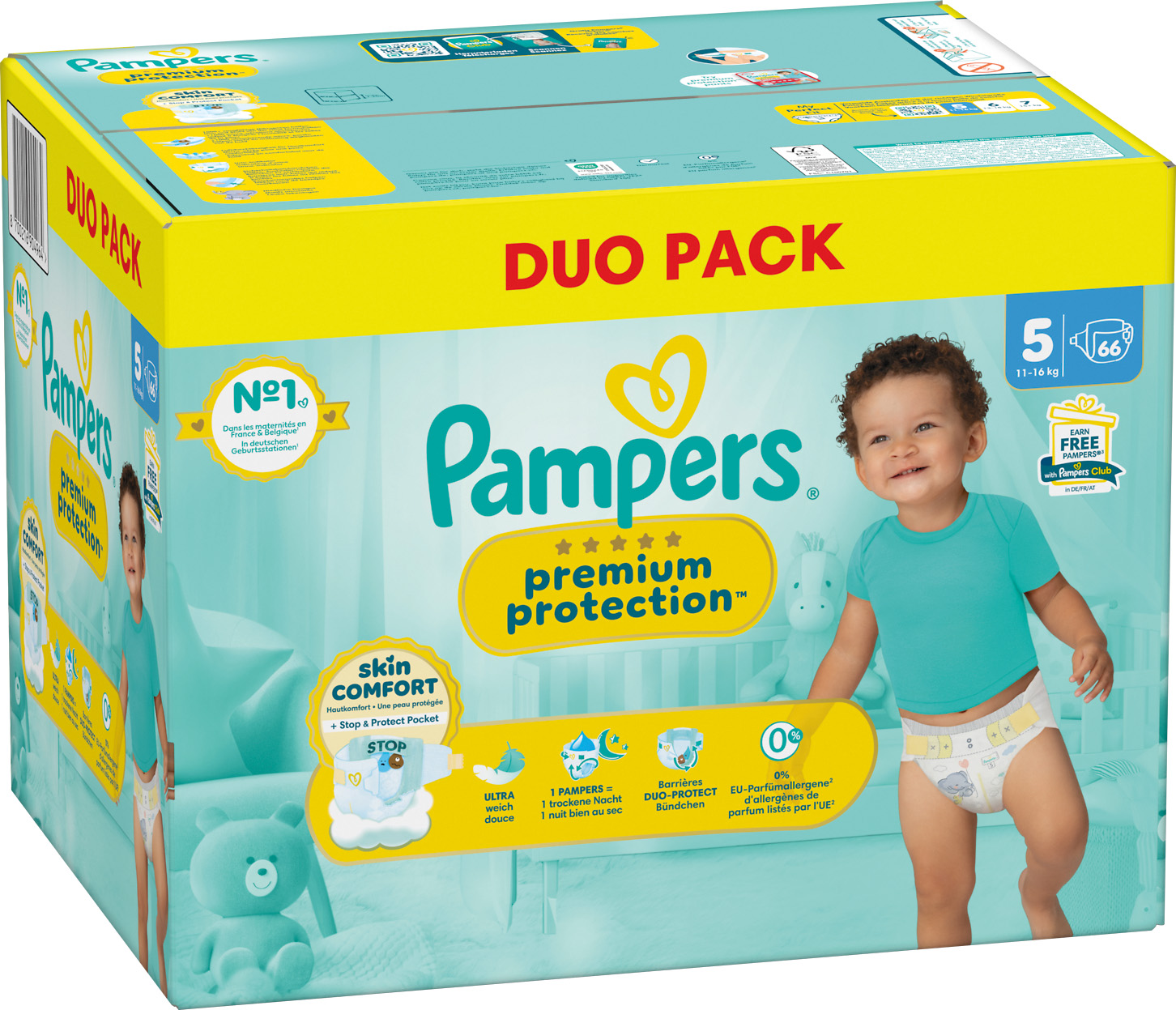 COUCHES PAMPERS PREMIUM PROTECTION