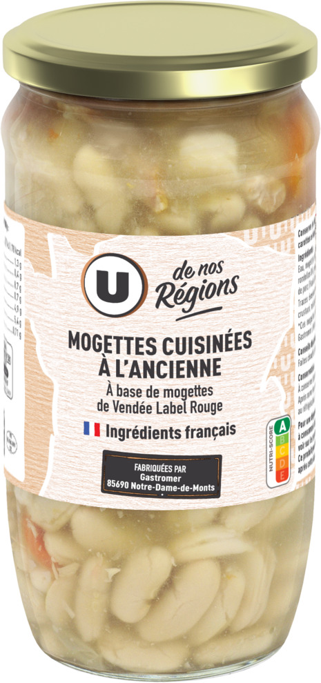 MOGETTES CUISINEES A L'ANCIENNE U DE NOS REGIONS