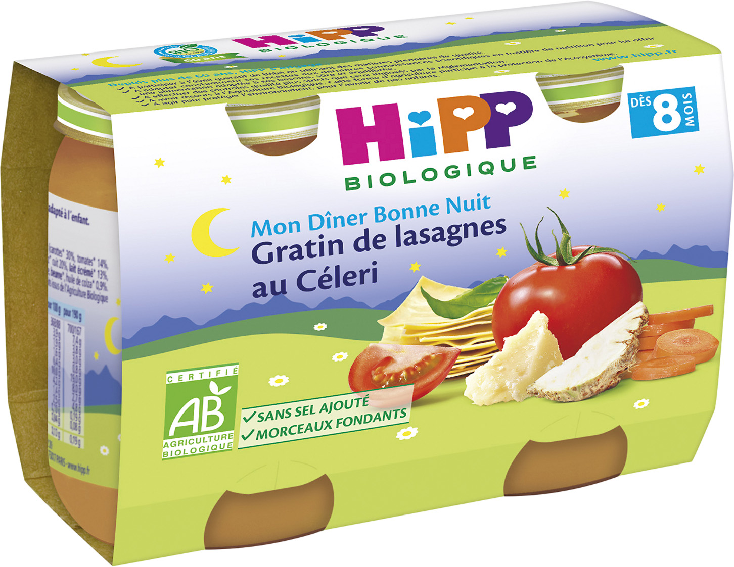 POTS POUR BEBE DES 8 MOIS BIO HIPP