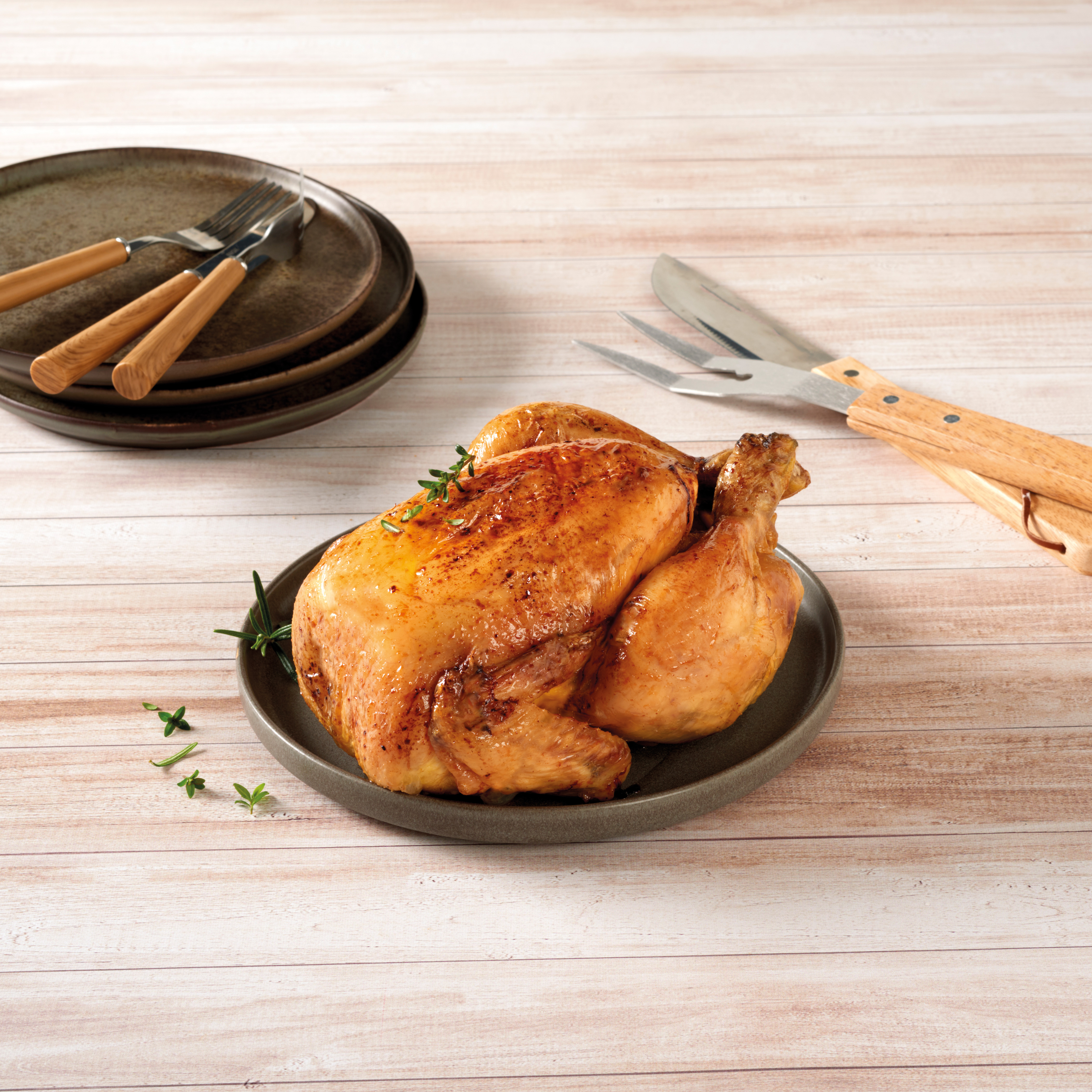 POULET RÔTI DÉMARCHE BIEN-ÊTRE ANIMAL MAÎTRE COQ