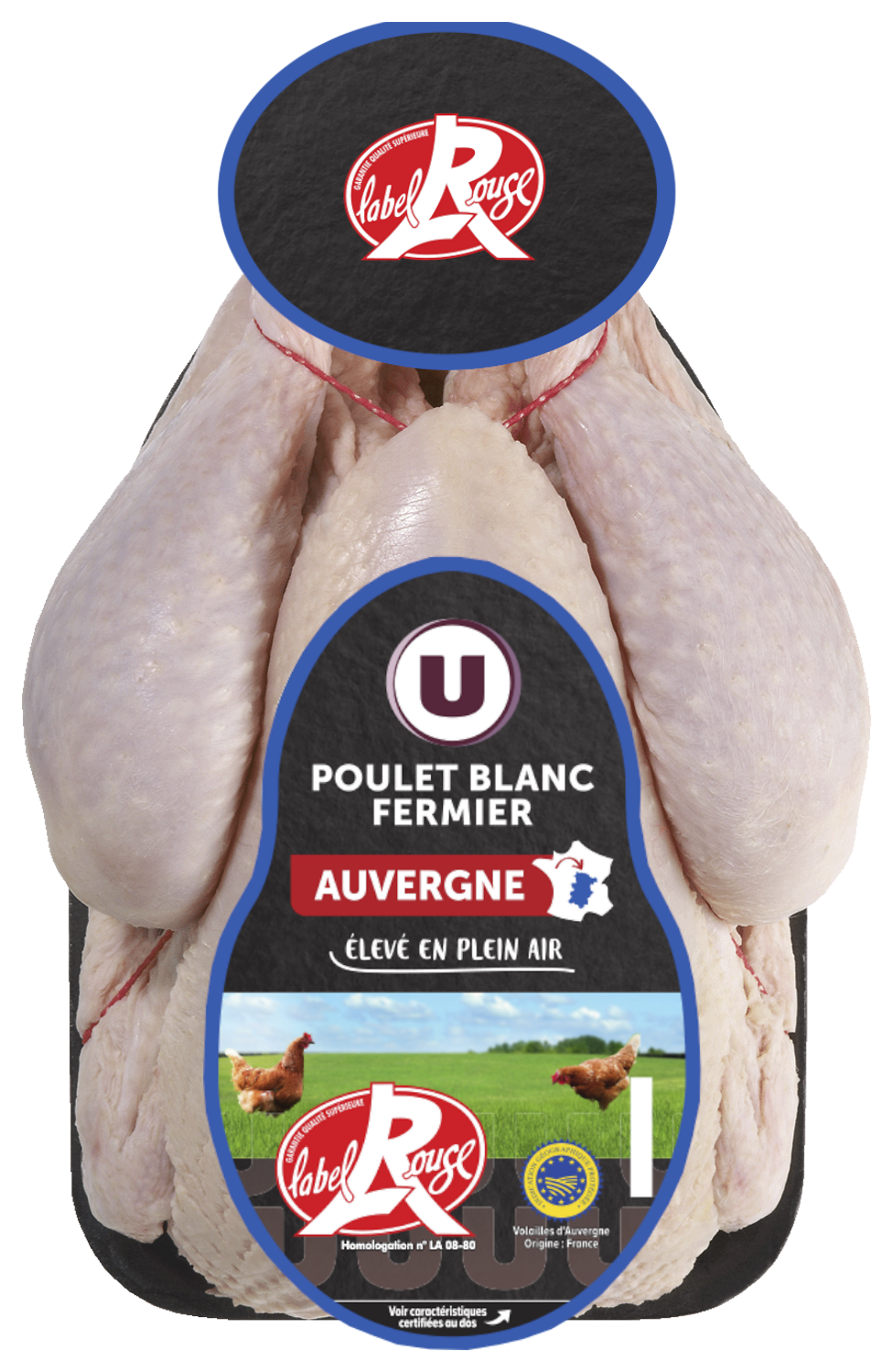POULET FERMIER LABEL ROUGE IGP PRÊT À CUIRE U